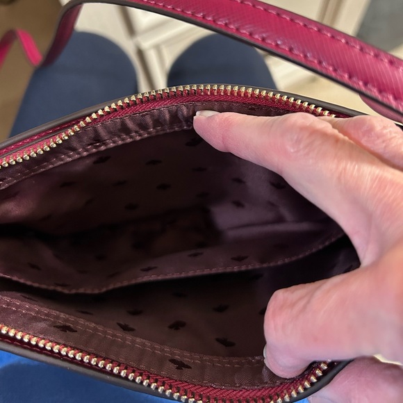 Kate Spade Raspberry Leather Crossbody Bag - Picture 7 of 8